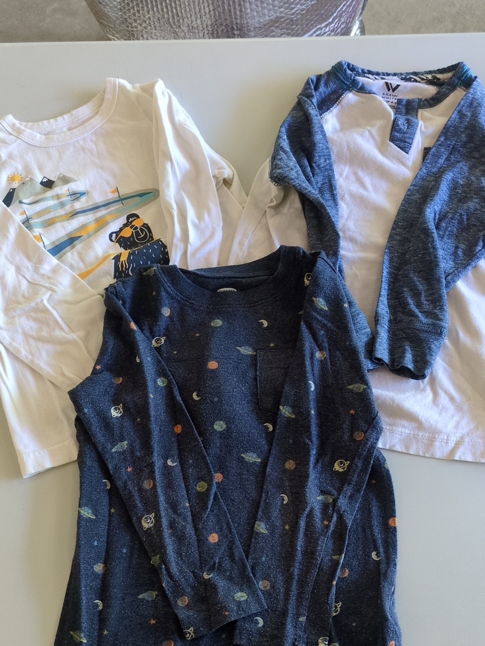Kids Print Long Sleeve Shirt - Lot Of 3